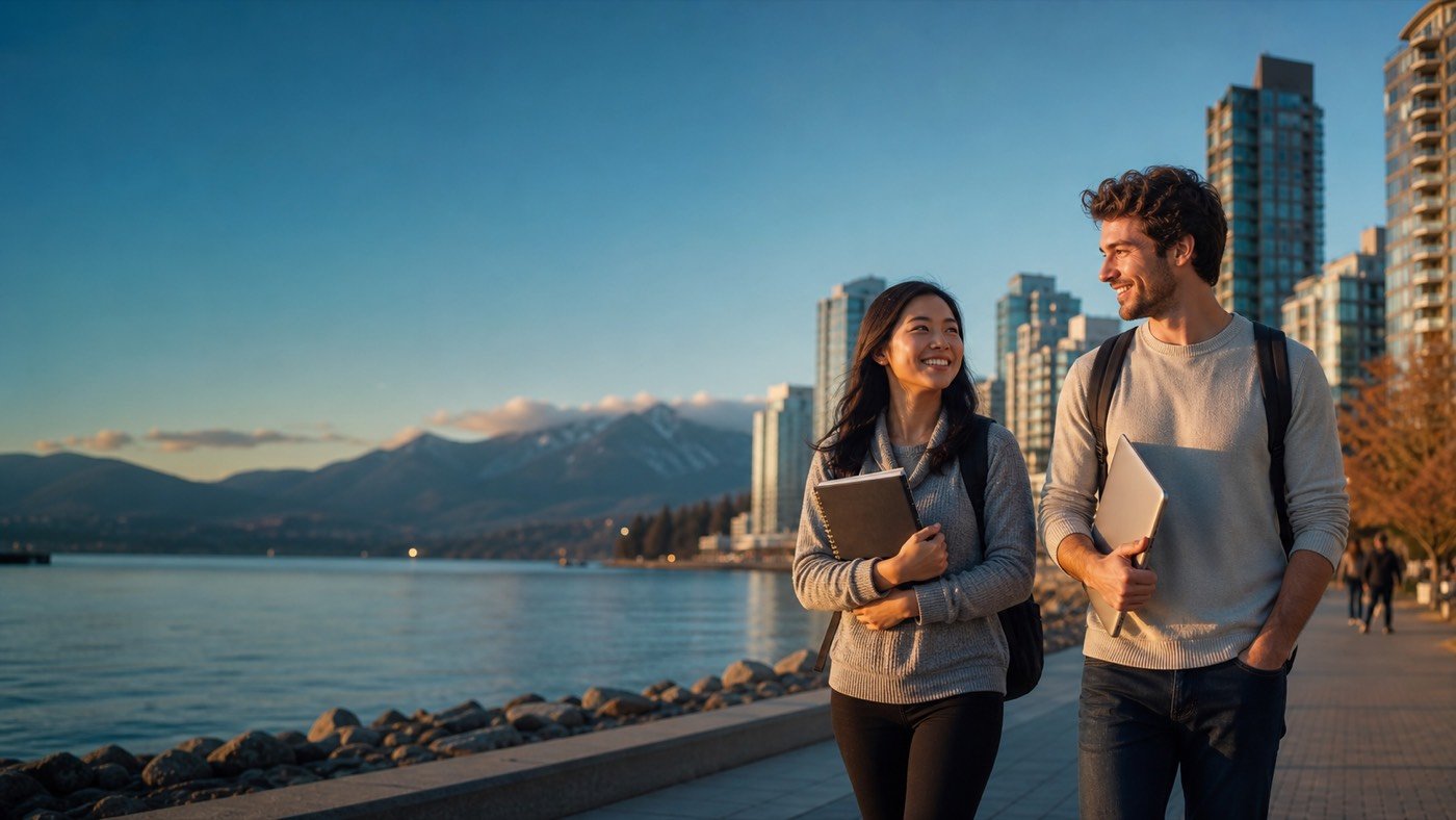 Estudantes em Canadá