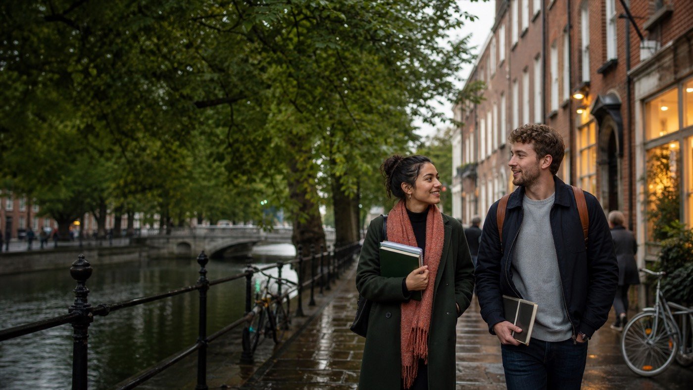 Estudantes em Irlanda